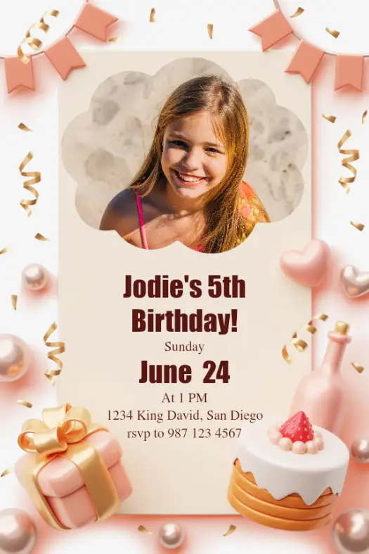 Birthday Invitation example