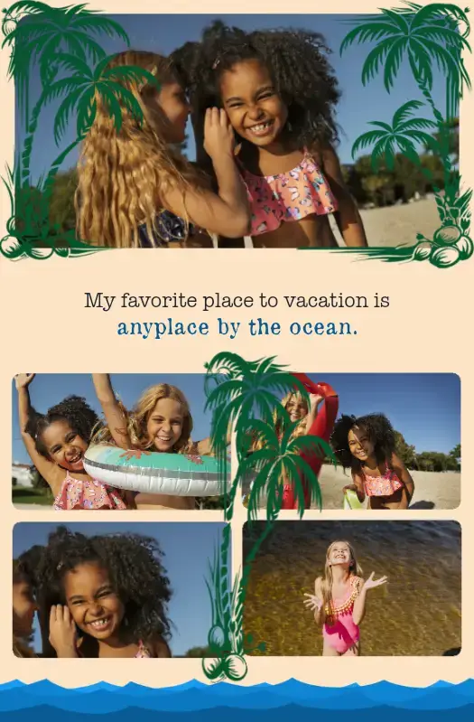 Vacation fun photo example